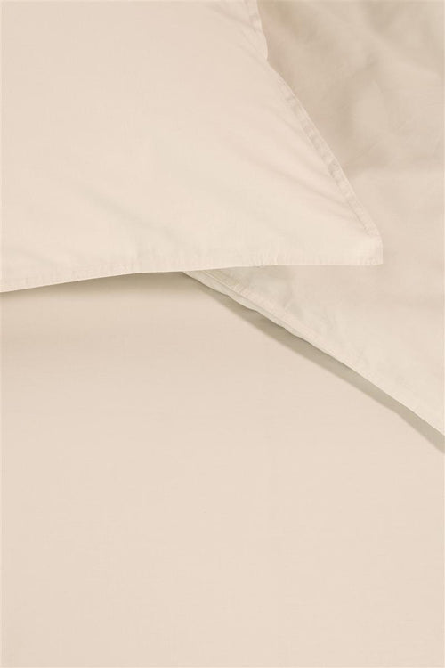 Ambiante Bamboo Uni dekbedovertrek - Effen - Tweepersoons - 200x200/220 cm - Zand