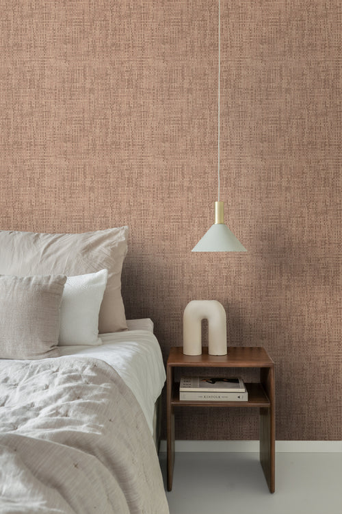 Origin Wallcoverings behang geweven linnenstructuur bruin - 50 x 900 cm - 348052