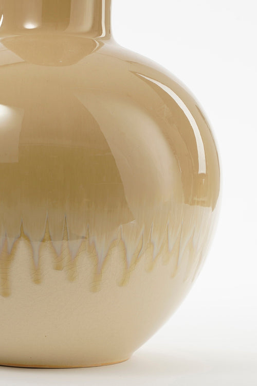 Mica Decorations Holm Vaas - H42 x Ø28 cm - Keramiek - Crème - vtwonen shop