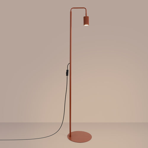 Sollux Lighting Vloerlamp KARBON 1 rode oker - 30x30x160cm