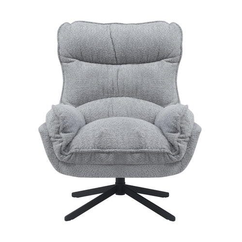 StarFurn Fauteuil Vera - Lichtgrijs Stof - Draaibaar - 82x95x96,5cm - vtwonen shop