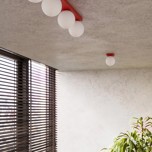Sollux Lighting Wandlamp YOLI 1 rood met schakelaar - 12x14x12cm