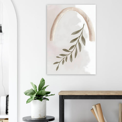 Artfulprints Poster Boho – Olive reach   - 70x100 cm - Groen
