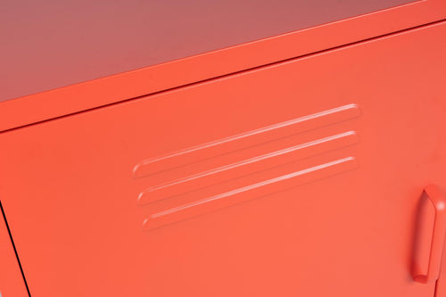 MaximaVida metalen lockerkastje Finn met wieltjes 52 x 40 x 67 cm zacht oranje - vtwonen shop