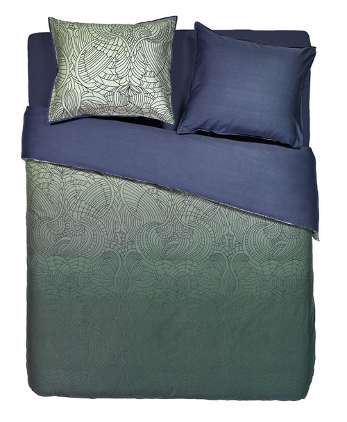 MOOOI dekbedovertrek Dodo Pavone - 260x200/220 cm - groen - vtwonen shop