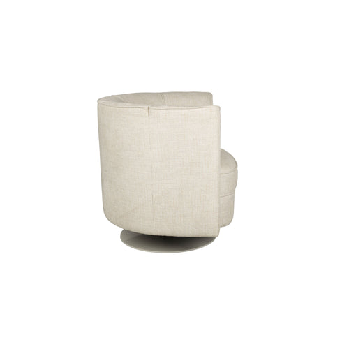Dutchbone Flower Fauteuil/ Draaistoel Beige