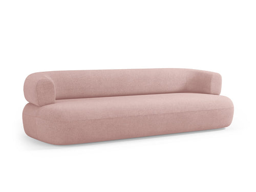 Micadoni Bank Jenny 4-zits, boucle, poederroze - 90x226x73cm