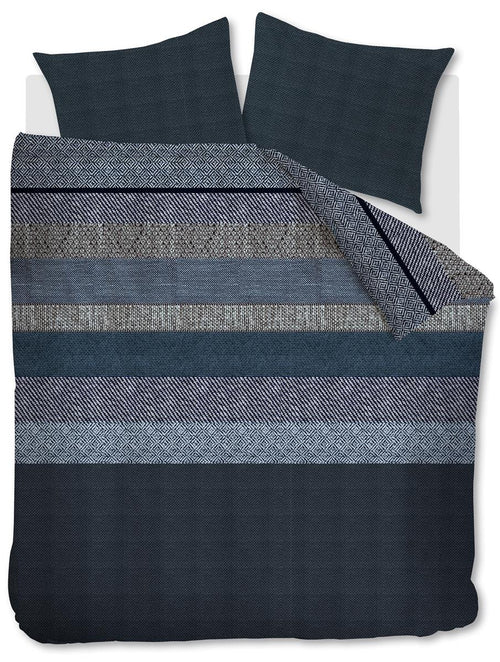 Beddinghouse Enzo dekbedovertrek - Tweepersoons - 200x200/220 cm - Blauw