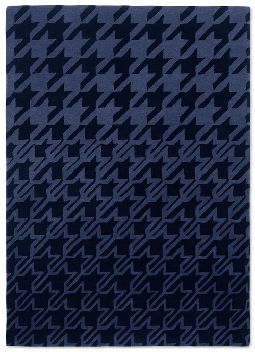 Vloerkleed Ted Baker Houndstooth Dark Blue 162808 140x200 cm - vtwonen shop