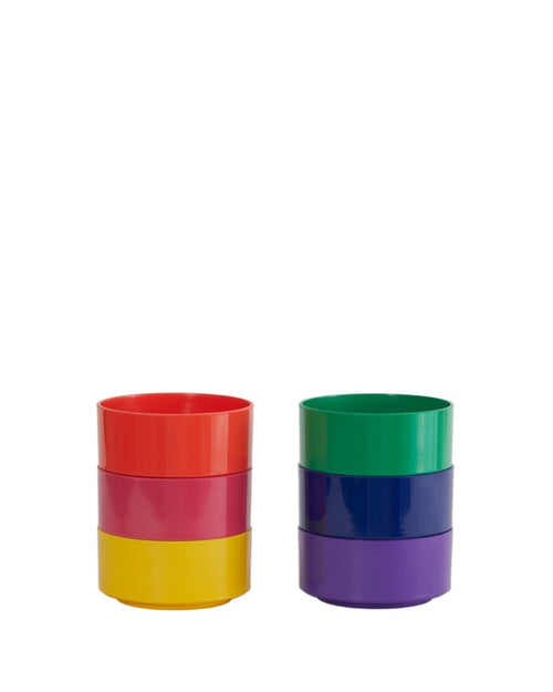 Heller Max Schalen set 6-delig - Ø127mm - H 57mm - Regenboog - vtwonen shop