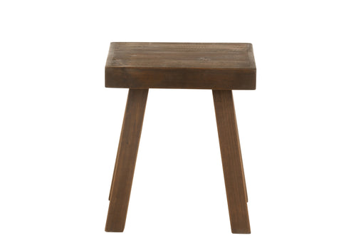 J-Line kruk basic - hout - bruin - vtwonen shop