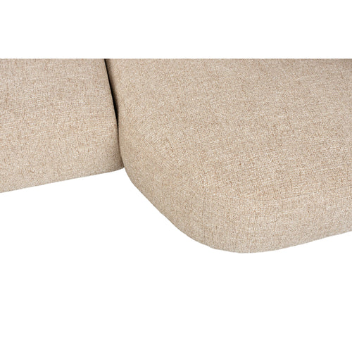 Zuiver Stones 3-zitsbank Chaise Longue Rechts Lichtbruin