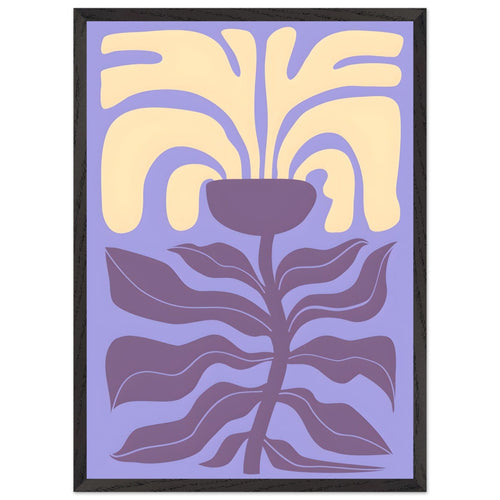 Artfulprints Poster met Lijst Matisse – Poetic bloom I   - 50x70 cm - Paars