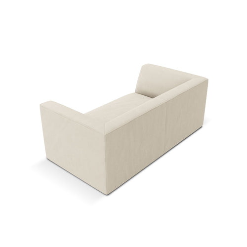 Cosmopolitan Design - Bank Siena 2-zits, ribfluwelen lichtbeige - 92x174x69cm