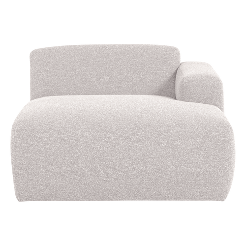 WOOOD chaise longue bank rechts Mojo Base - Bouclé - Ecru - 74x112x162
