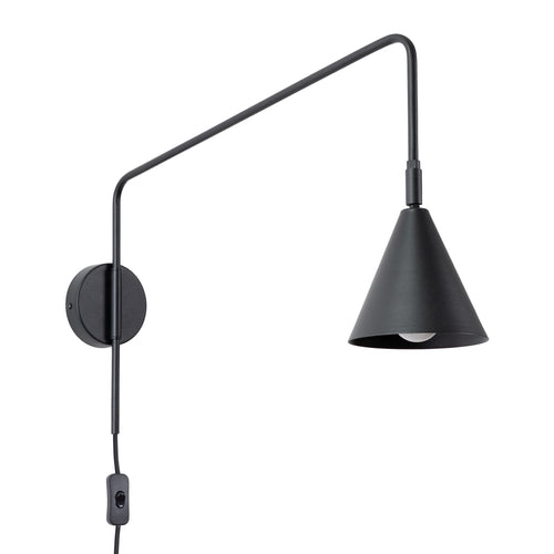 Sollux Lighting Wandlamp NOX zwart - 14x61x30cm