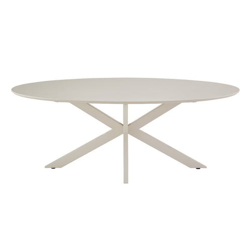 DÉJA Living Eettafel Gimo - Ovaal Beige HPL - 200x100x76cm