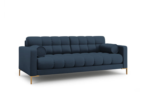 Cosmopolitan Design Bank Bali 3-zits, structurele stof, blauw - 96x177x75cm