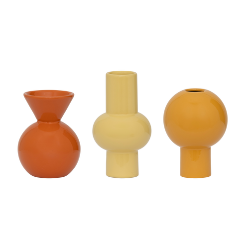 Urban Nature Culture Mini vaas Lilian, set van 3 - Ø 5.5 * 10  cm