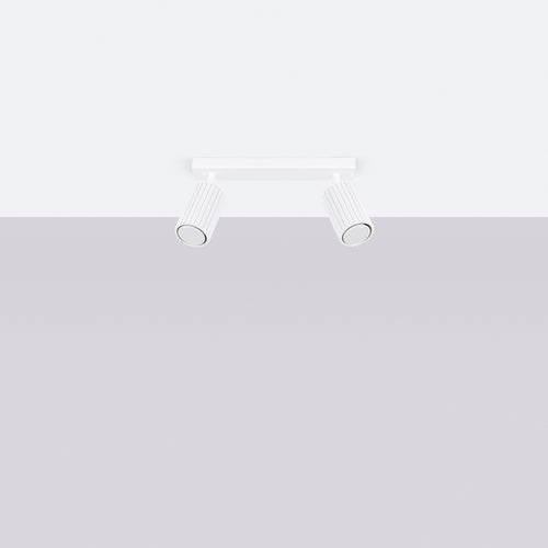Sollux Lighting Plafondlamp KARBON 2 wit - 30x6,5x16,5cm