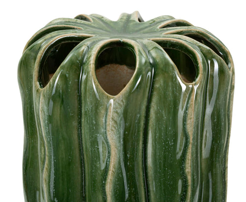 Mauro Ferretti vaas - Ø 12x31,5 cm - groen