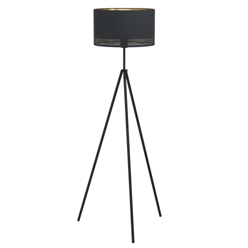 EGLO  staande lamp Esteperra - e27 - 140,5 cm - zwart - vtwonen shop