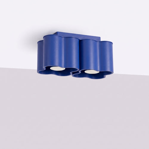 Sollux Lighting Plafondlamp OVIO 2 ultramarijn GU10 - 24,5x12x12cm