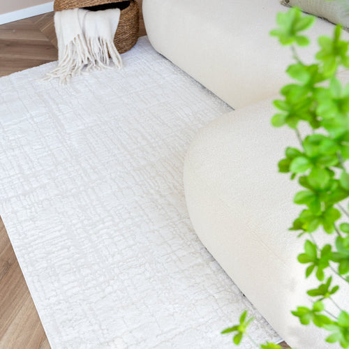 Interieur05 Scandinavisch vloerkleed Prent creme/wit
