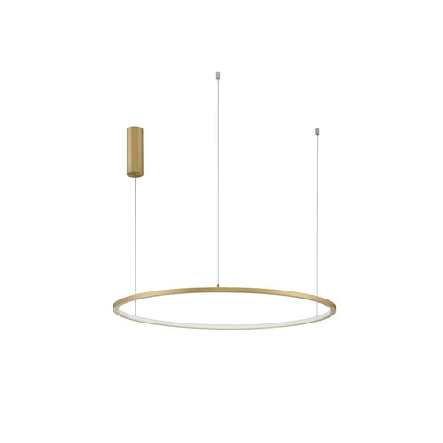 Merano Grove Geïntegreerde LED Hanglamp Plafondlamp Geborsteld Goud Aluminium LED 48W 2592Lm 3000K