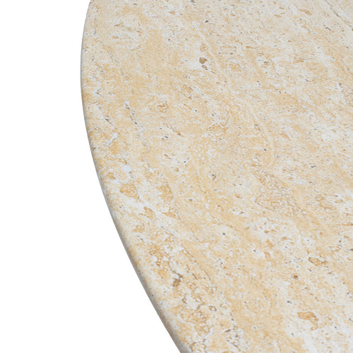 DÉJA Living Tuintafel Stockholm - Rond Travertin - 120x120x75cm - vtwonen shop