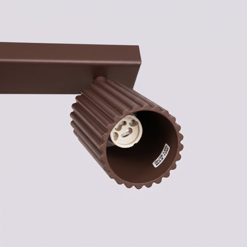 Sollux Lighting Plafondlamp KARBON 2 bruin - 30x6,5x16,5cm