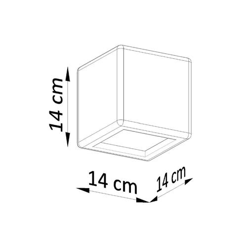 Sollux Lighting Wandlamp keramiek NESTA - 14x14x14cm