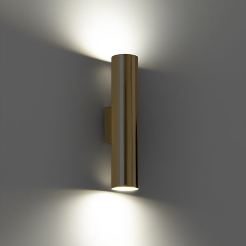 Sollux Lighting Wandlamp LAGOS 2 gepolijst goud - 6x8x30cm