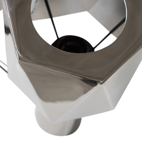 WOOOD tafellamp Rea - Metaal - Chrome - 38x16x16