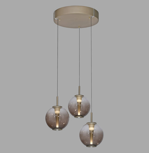 Neuhaus PURE hanglamp E-Infinity - 3 lichts - 50  x 240   cm - champagne