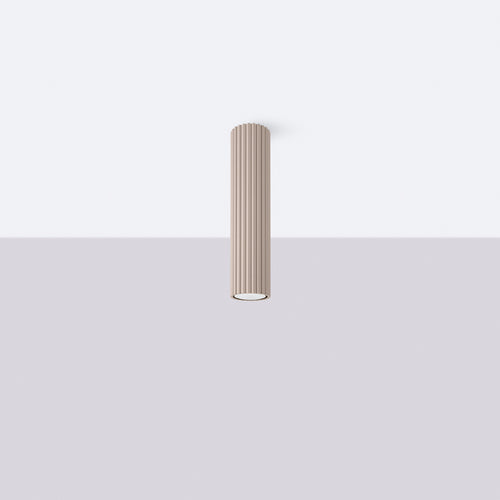 Sollux Lighting Plafondlamp KARBON 30 taupe - 6,5x6,5x30cm