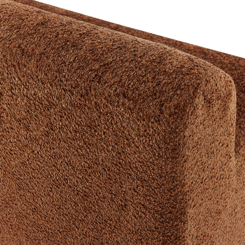 WOOOD eetbank 164 cm rugleuning Mojo Base - Wollig - Roestbruin - 83x164x76