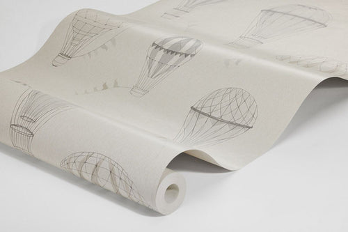 Borastapeter behang luchtballonnen beige - 53 cm x 10.05 m - 660625 - vtwonen shop