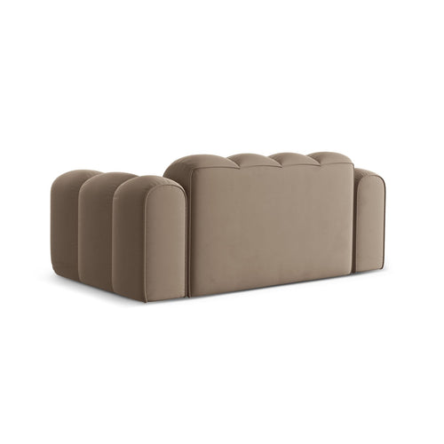 Cosmopolitan Design - Bank Treno 2-zits, flueel cappuccino - 94x180x70cm