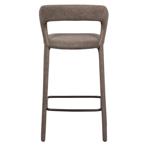 WOOOD barstoel Noble - Polyester - Taupe - 95x48x52 - vtwonen shop