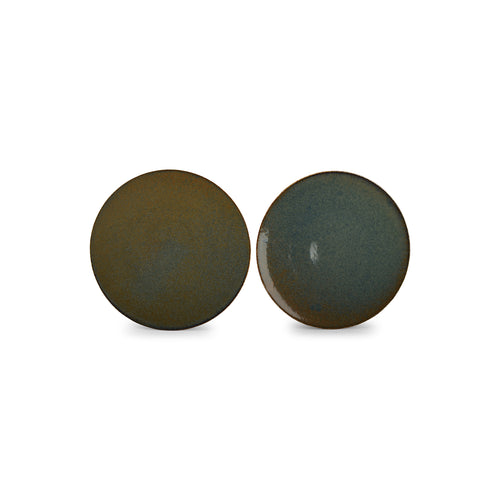 Bonbistro - Plat bord 32cm groen Cirro - Set van 2