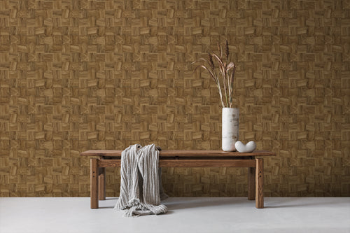 Origin Wallcoverings behang sloophout motief bruin - 50 x 900 cm - 347932 - vtwonen shop