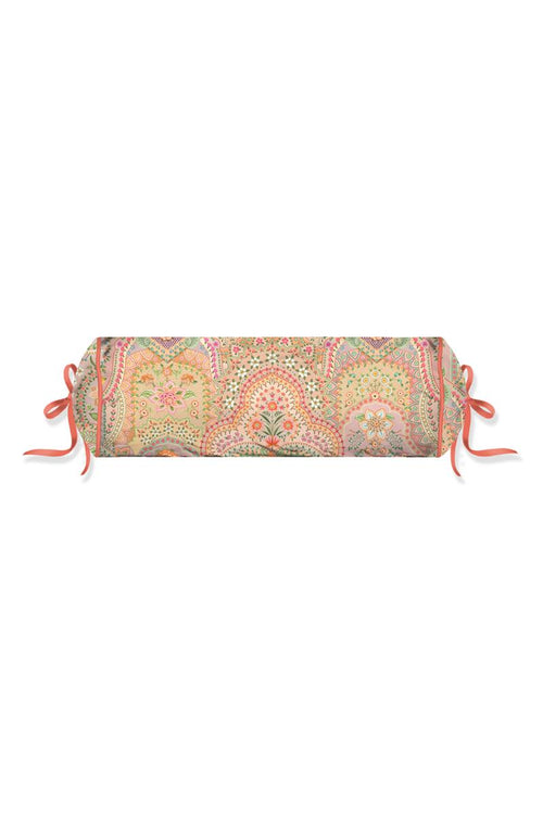 Pip Studio decoratiekussen Jabali Flower Roll - 22x70 cm - koraalrood