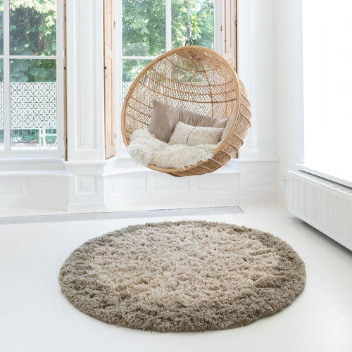 Interieur05 vloerkleed Pilo  - groen/beige - Ø160 cm