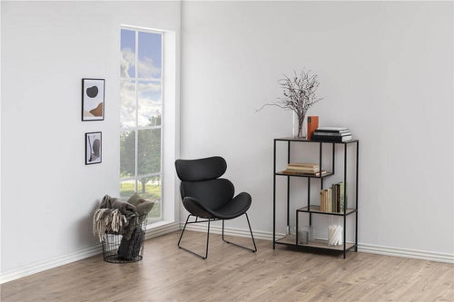 Lisomme Vic Boekenkast van Metaal en Hout - B 77 cm - Naturel - vtwonen shop