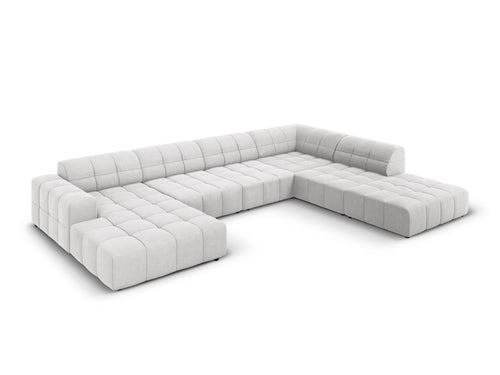 Cosmopolitan Design Panoramische hoekbank rechts Chicago 7-zits, flueel geld - 263x375x78cm