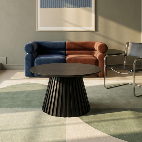 Furnhouse ronde salontafel Svendborg - Zwart - Ø 60 cm