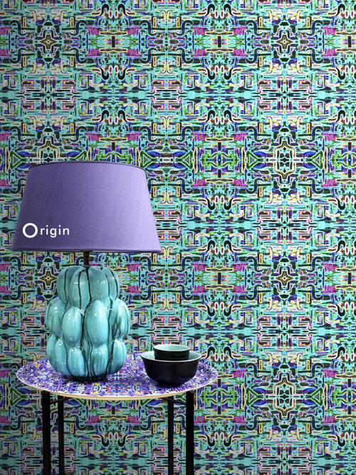 Origin Wallcoverings XXL behang jungle fever motief turquoise - 50 x 900 cm - 356901 - vtwonen shop