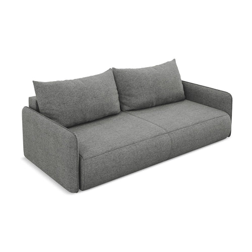 LaMiaSofa 3-zits slaapbank Palermo - chenille stof - olifant - 216x105x86
