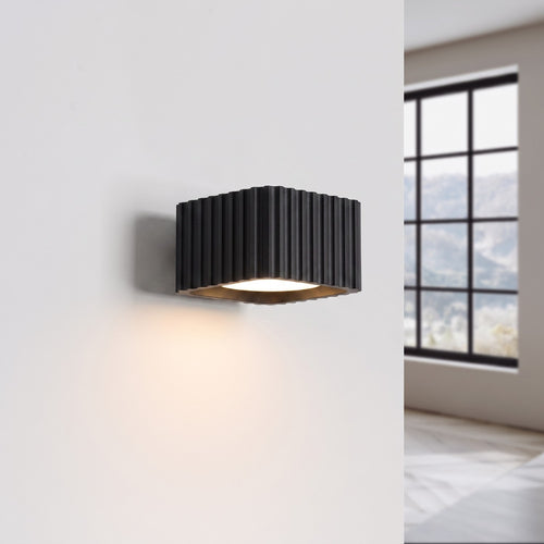Sollux Lighting Wandlamp RIFF zwart Gx53 - 10x12x6cm